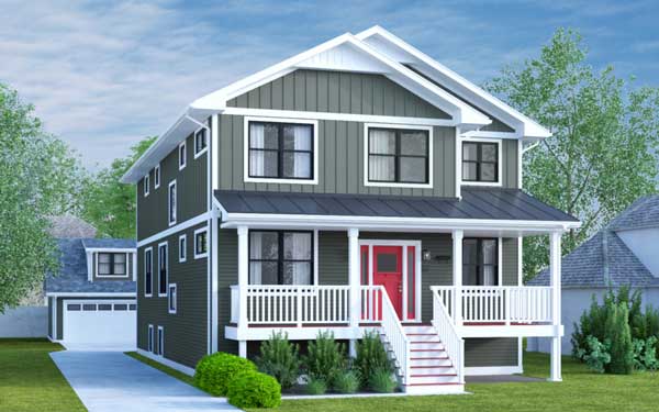 - 60 s 7th Ave Rendering V3 FINAL 960x600 c 2 - GreenBuilt Home Tour 2019: Bold Farmhouse Meets Sustainable Design