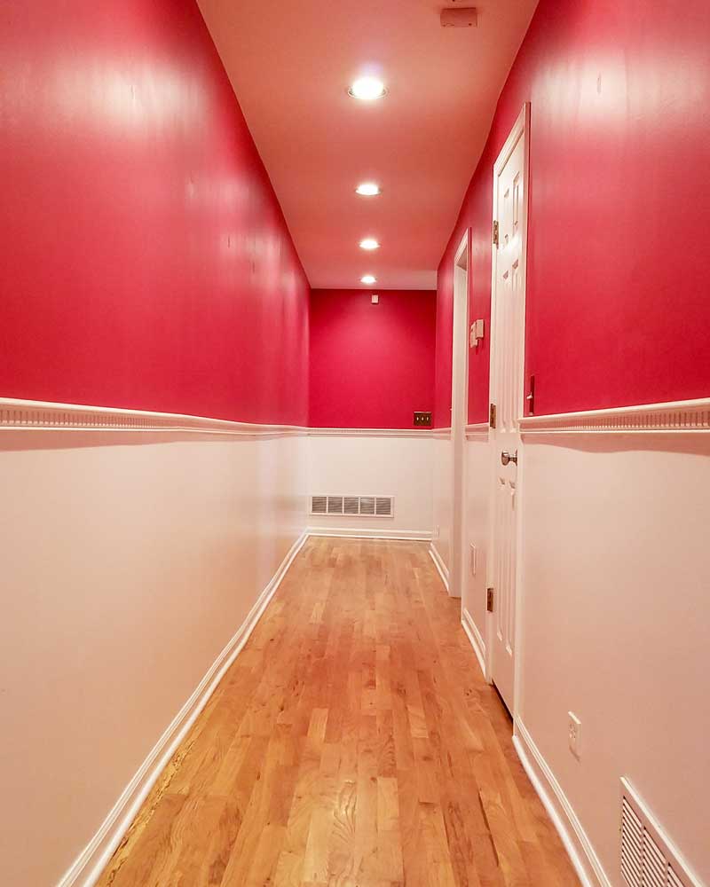 - Project Red Hallway before - 5 techniques on how to use &#8220;Form&#8221; in your home